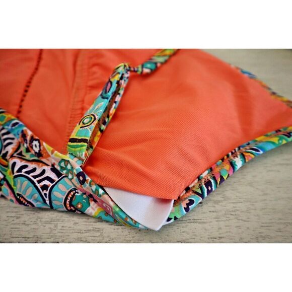 Bleu Rod Beattie Sz 4 Multi Seriously Sunny X-Back Surplice 1-Pc Swimsuit - Picture 6 of 8